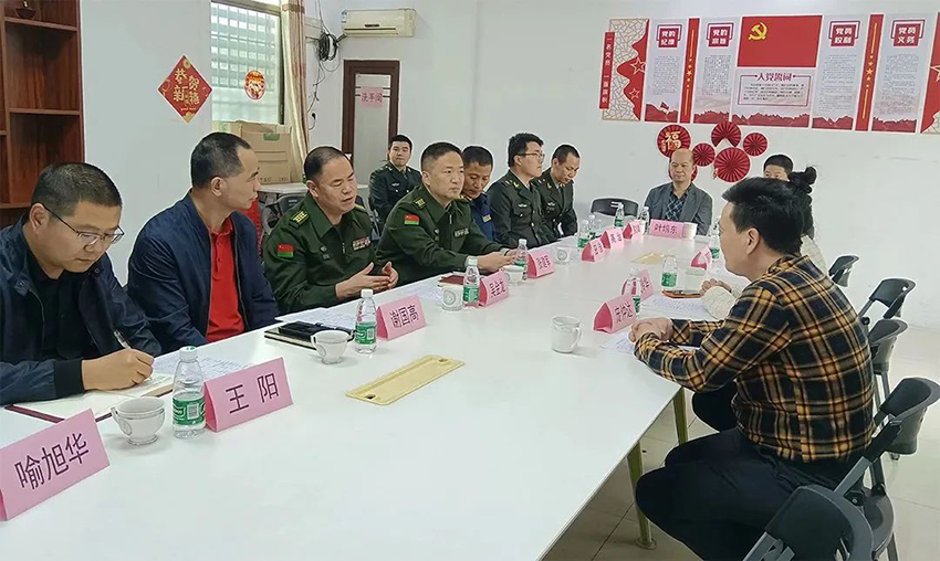 佛山軍分區(qū)政委、禪城區(qū)委常委領(lǐng)導(dǎo)一行蒞臨金凱地調(diào)研指導(dǎo)工作